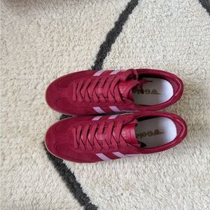 Gola Apollo Sneakers in Deep Red and Candy